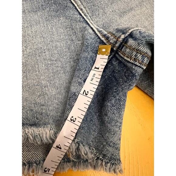 Kendall + Kylie The Icon Short High Rise Distressed Cut Off Denim Jean Shorts 28 - Picture 9 of 9